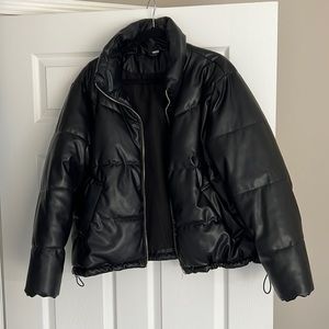 H&M black puffer coat